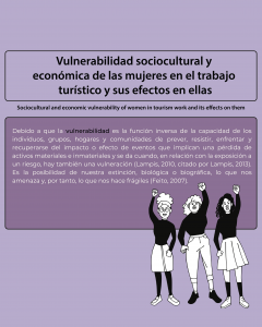 Vulnerabilidad sociocultural y económica de las mujeres en el trabajo turístico y sus efectos en ellas