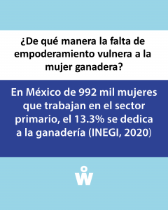 ¿De qué manera la falta de empoderamiento vulnera a la mujer ganadera?